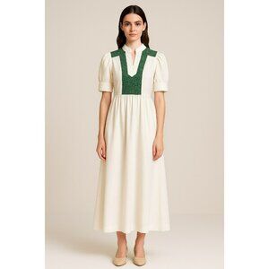 Handmade Vintage Prairie Dress Pioneer Folk Style Size Small